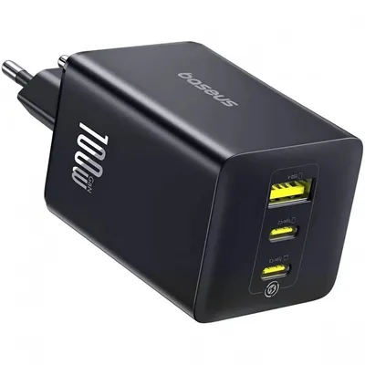 Мережевий зарядний пристрій Baseus EnerFill FE22 100W (2*Type-C+USB)