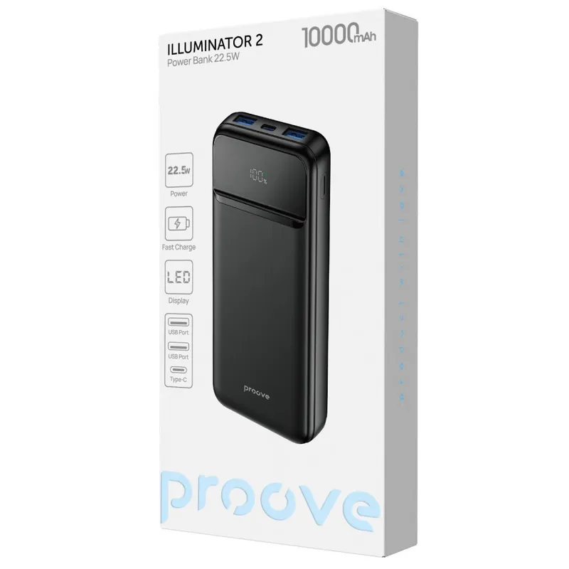 Портативна батарея Proove Illuminator 2 22.5W 10000mAh