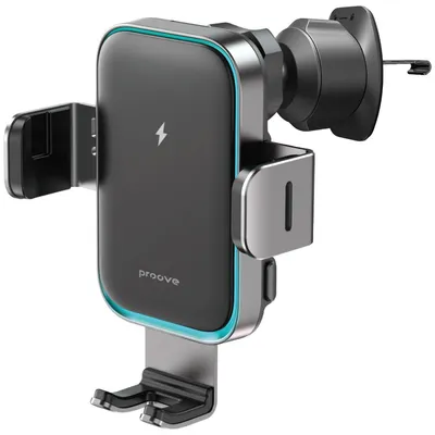 Автомобільний тримач з бездротовим зарядним пристроєм Proove Triple Clamp Pro 15W