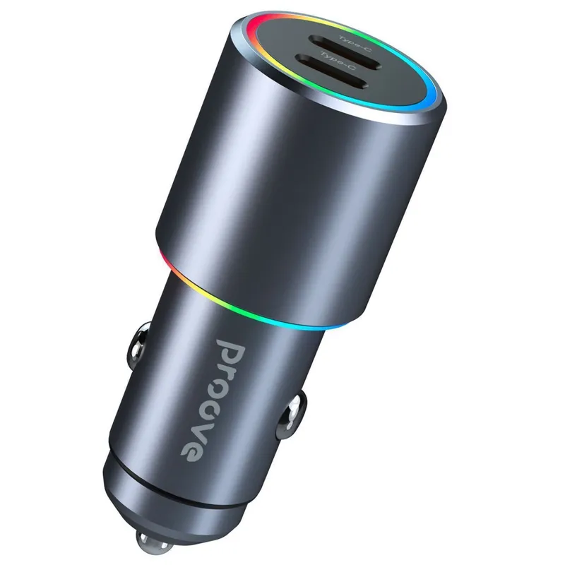 Автомобільний зарядний пристрій Proove Double Energy 50W (Type-C + Type-C)