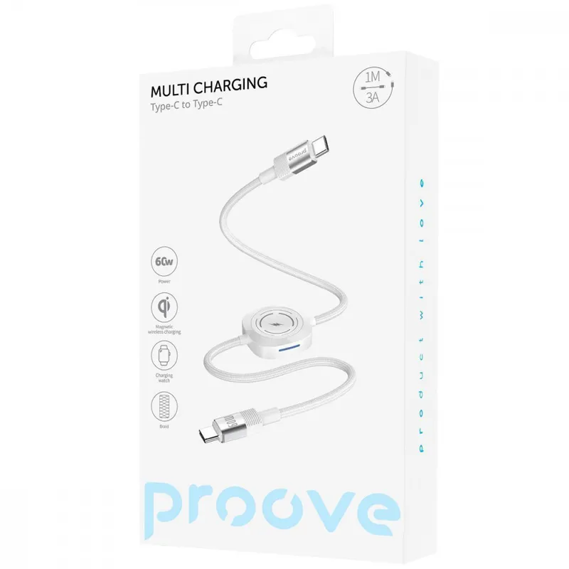 Кабель Proove Multi Charging Type-C to Type-C 60W