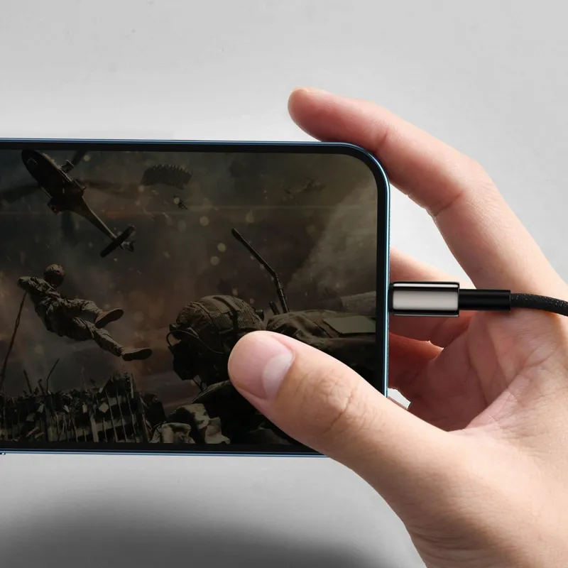 Кабель Baseus Tungsten Gold One-for-three Fast Charging Data 3-in-1 (Micro USB+Lightning+Type-C) 3.5A (1.5m)