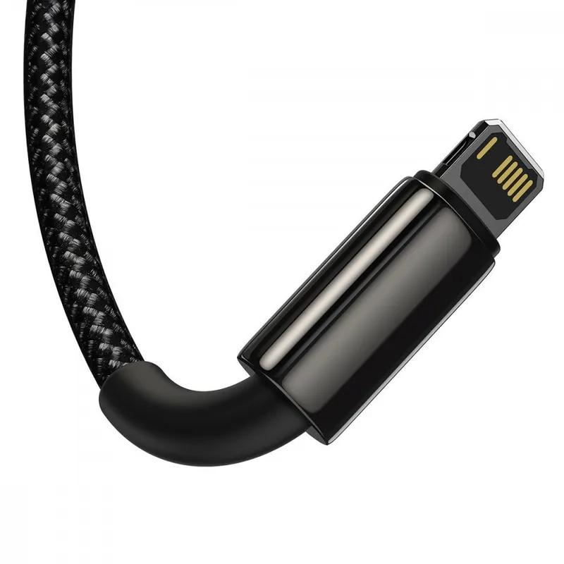Кабель Baseus Tungsten Gold One-for-three Fast Charging Data 3-in-1 (Micro USB+Lightning+Type-C) 3.5A (1.5m)