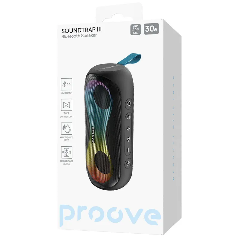 Портативна акустика Proove SoundTrap III 30W (APP)