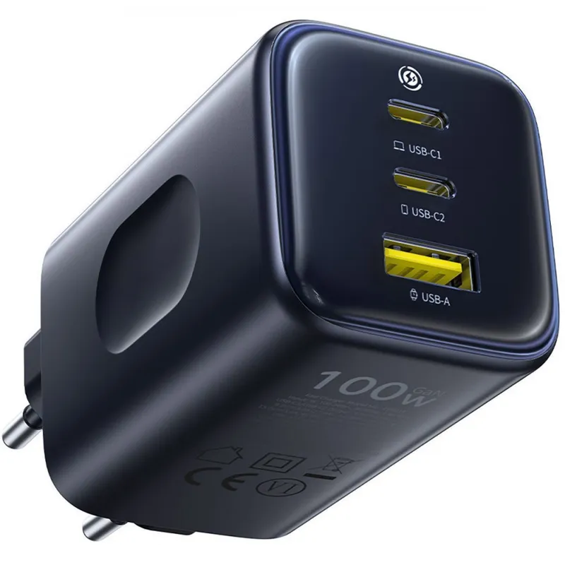 Мережевий зарядний пристрій Baseus PicoGo AE11 100W (2Type-C + USB)