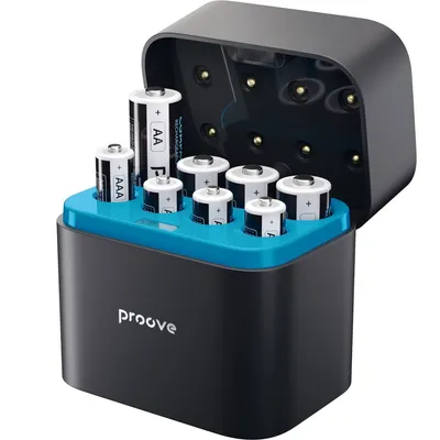 Зарядний пристрій з акумуляторними батарейками Proove Compact Station 8pcs (4xAAA + 4xAA)
