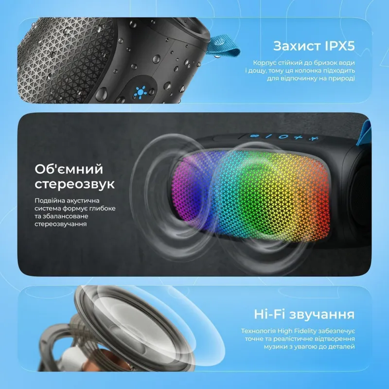 Портативна акустика Proove Nova 10W (APP)