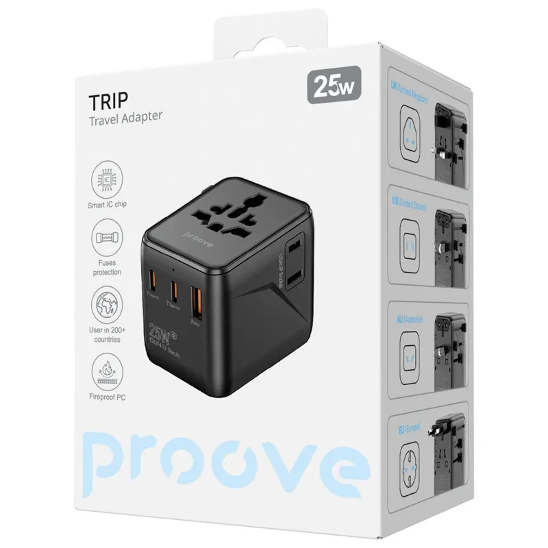 Універсальний адаптер Proove Trip 25W